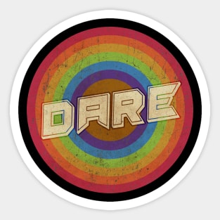 Vintage Rainbow exclusive - dare Sticker